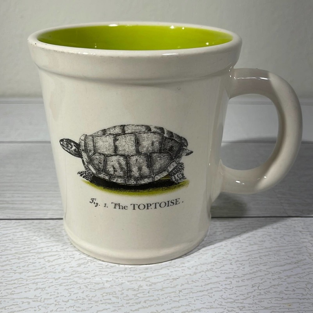 Tortoise White and Green Coffee Mug By Magenta